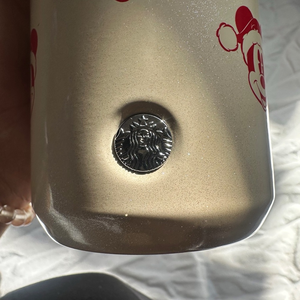 Starbucks Disney Mickey Mouse Holiday Stainless Steel Water Bottle - Collectable - Picture 3 of 4